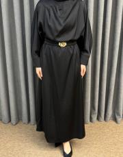 siyah 5191 missemramiss midnight silk elbise 5