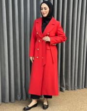 kırmızı 5347 missemramiss blazer trençkot