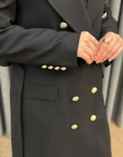 siyah 5347 missemramiss blazer trençkot 6