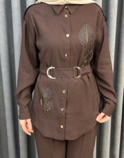 kahve 5125 missemramiss flower touch takım 4