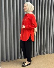 kırmızı 5292 missemramiss sunshine gömlek 3