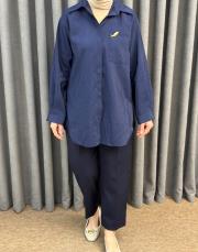 lacivert 5292 missemramiss sunshine gömlek 4