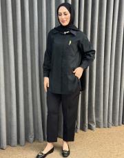 siyah 5292 missemramiss sunshine gömlek 2