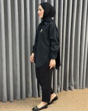 siyah 5292 missemramiss sunshine gömlek 3