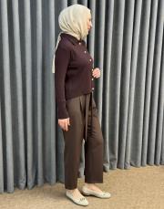 kahve 5307 misssemramiss belli noir hırka 5