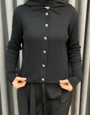 siyah 5307 misssemramiss belli noir hırka 5