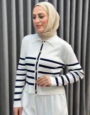 ekru lacivert 5307 misssemramiss belli noir hırka