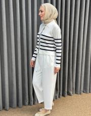 ekru lacivert 5307 misssemramiss belli noir hırka 3