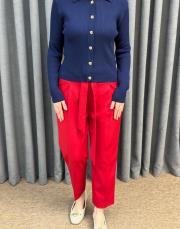 kırmızı 5291 missemramiss kuşaklı havuç pantolon 2