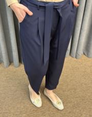 lacivert 5291 missemramiss kuşaklı havuç pantolon 3