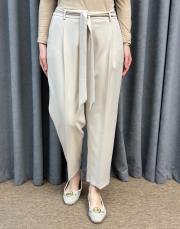bej 5291 missemramiss kuşaklı havuç pantolon 2
