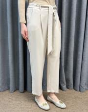 bej 5291 missemramiss kuşaklı havuç pantolon 3