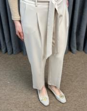 bej 5291 missemramiss kuşaklı havuç pantolon 4