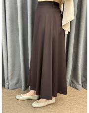 kahve sz 5491 sentez rozie yanı fermuarlı kloş etek 5