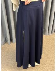 lacivert sz 5491 sentez rozie yanı fermuarlı kloş etek 4