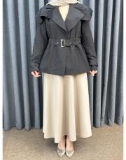 taş sz 5491 sentez rozie yanı fermuarlı kloş etek 2