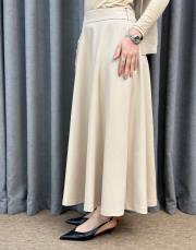 taş sz 5491 sentez rozie yanı fermuarlı kloş etek 5