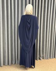 lacivert 6539 qashe elbise 6