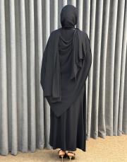 siyah 6539 qashe elbise 3