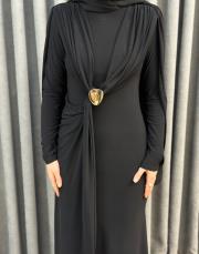 siyah 6539 qashe elbise 4