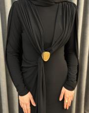 siyah 6539 qashe elbise 6