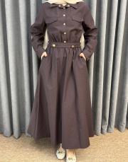 kahve 5280 missemramiss elbise 3