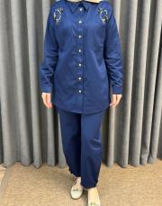 lacivert 5138 missemramiss ricamo pesce takım 4