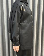 siyah 5138 missemramiss ricamo pesce takım 6