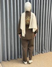 kahve 5283 missemramiss nakışlı kemerli takım 3