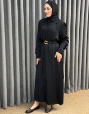 siyah 5268 missemramiss ashline elbise