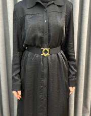 siyah 5268 missemramiss ashline elbise 6