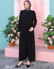 siyah 4252 degaje tunikli sandy takım