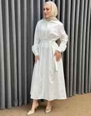 ekru 26y 2044 nuss elbise