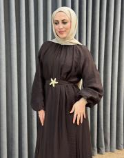 kahve 5206 missemramiss verdea elbise 2