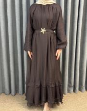 kahve 5206 missemramiss verdea elbise 3