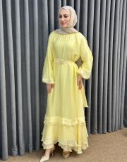 sarı 5206 missemramiss verdea elbise
