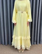 sarı 5206 missemramiss verdea elbise 5