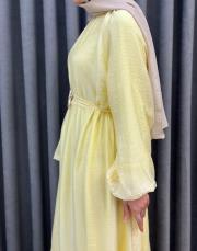 sarı 5206 missemramiss verdea elbise 7