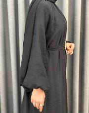 siyah 5206 missemramiss verdea elbise 7