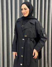 siyah 5348 missemramiss mone trenckot 2