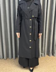 siyah 5348 missemramiss mone trenckot 3