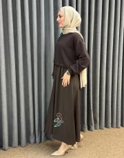 kahve 5189 missemramiss due elbise 3