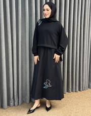 siyah 5189 missemramiss due elbise