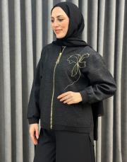 siyah 5123 missemramiss bloom ceket