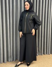 siyah 5123 missemramiss bloom ceket 3