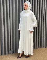 beyaz 80710 essahra şallı ferace