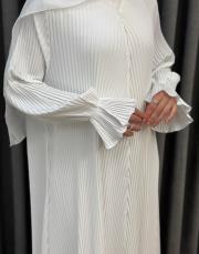 beyaz 80710 essahra şallı ferace 6