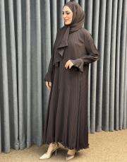 kahve 80710 essahra şallı ferace