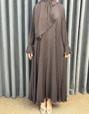 kahve 80710 essahra şallı ferace 4