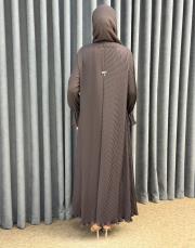 kahve 80710 essahra şallı ferace 5